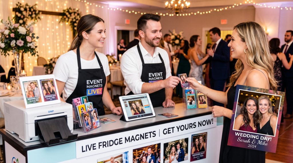 Live Fridge Magnet Printing for Events